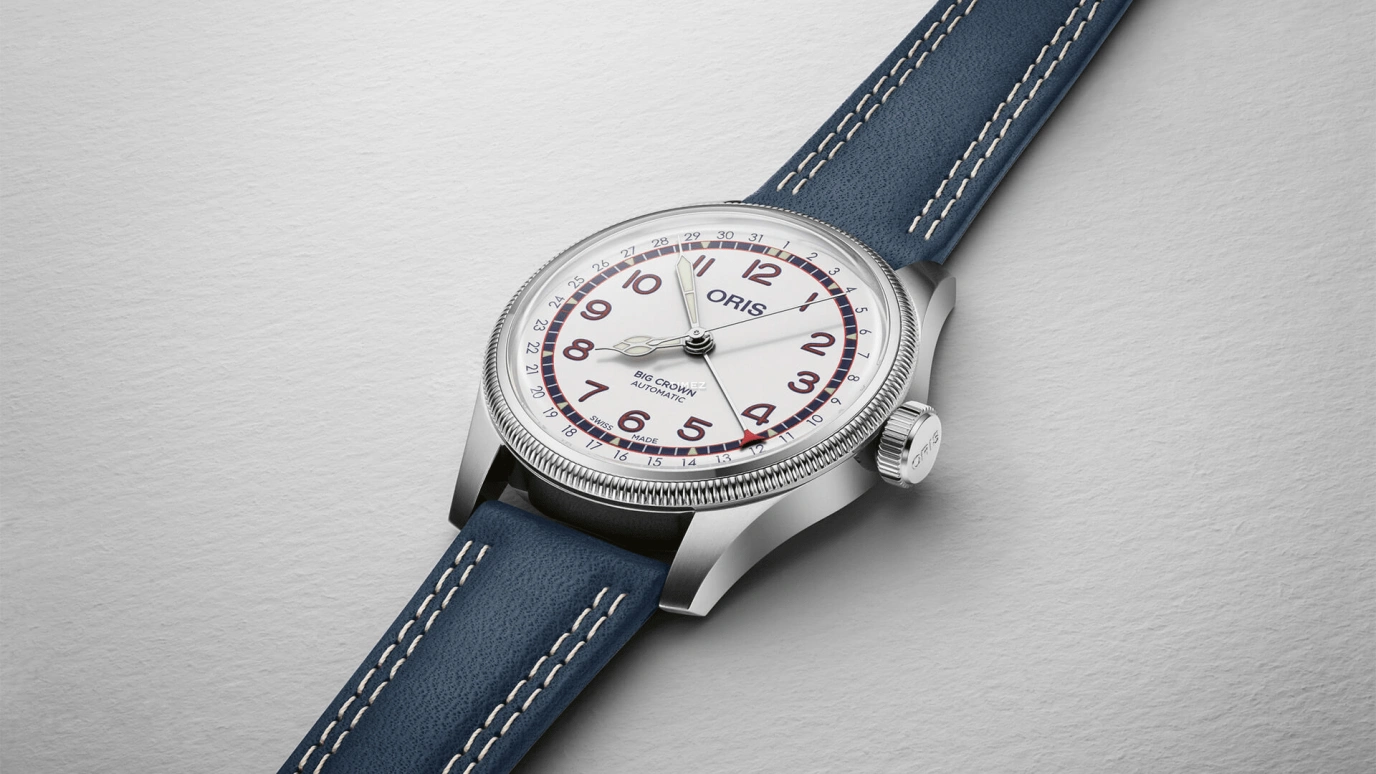Oris,Big Crown 40mm,40mm,Stainless Steel,White,Automatic,Day,Sapphire,Crystal Glass,01 754 7785 4081,01 754 7785 4081-Set