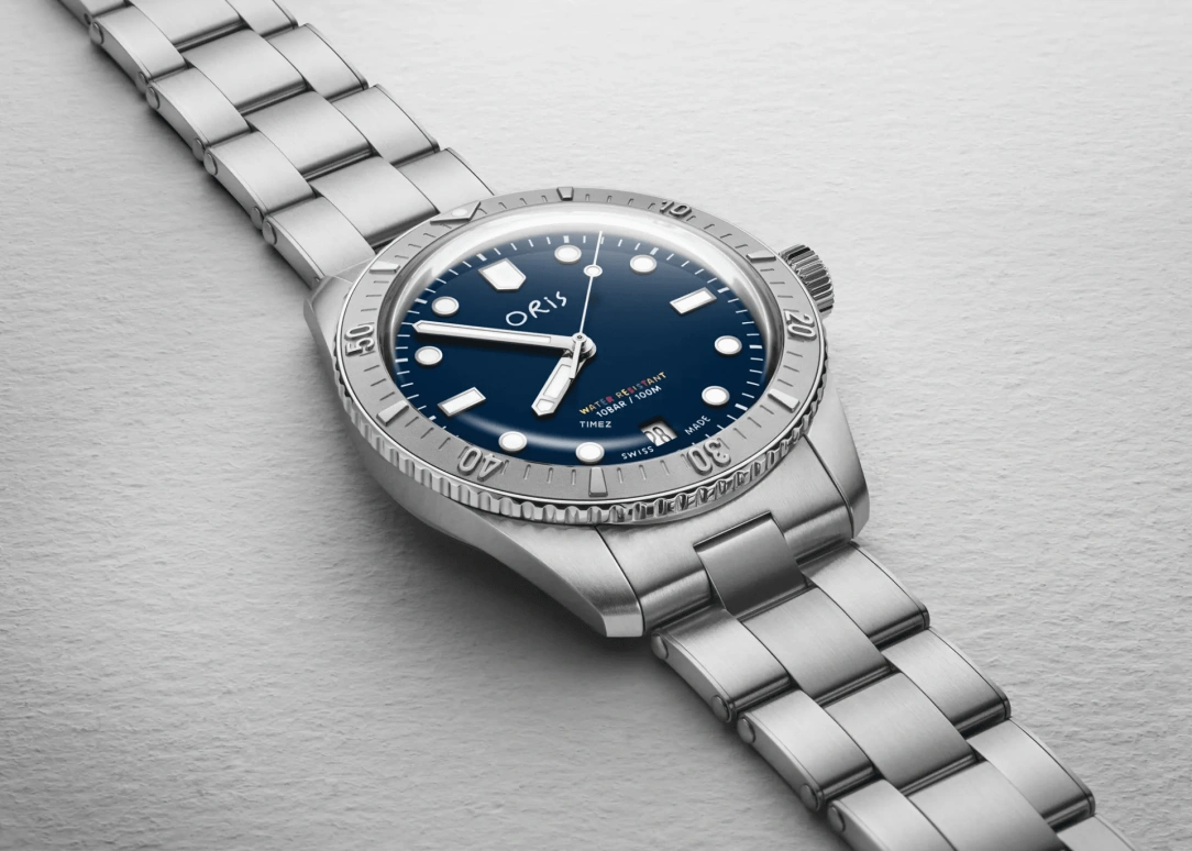 Oris,Divers 38mm,38mm,Stainless Steel,Blue,Automatic,Day,41hours,01 733 7771 4085,01 733 7771 4085-Set