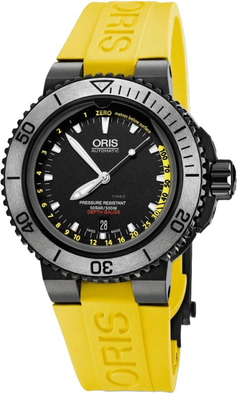 Oris,Aquis 46mm,46mm,Stainless Steel,Black,Automatic,Date,38hours,01 733 7675 4754,01 733 7675 4754-SET RS