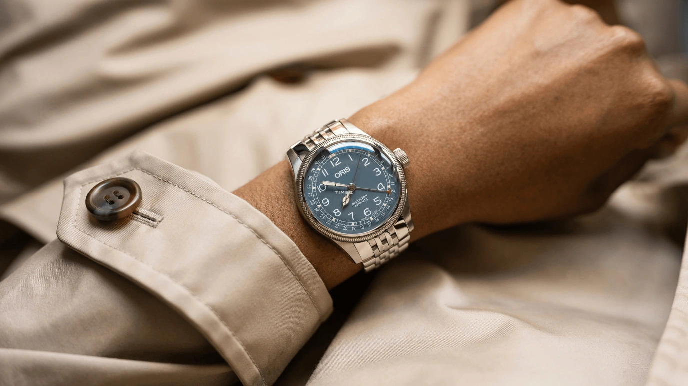 Oris,Big Crown 40mm,40mm,Stainless Steel,Blue,Automatic,Day,41hours,01 754 7785 4065,01 754 7785 4065-07 8 20 02