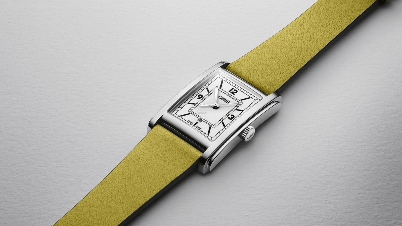 Oris,Rectangular 25.50x38mm,25.50x38mm,Stainless Steel,White,Automatic,Day,38hours,01 561 7783 4061,01 561 7783 4061-07 5 19 15