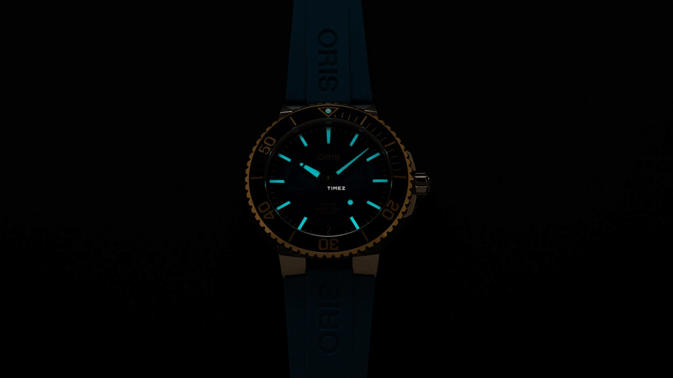 Oris,Aquis 41.50mm,41.50mm,Stainless Steel,Blue,Automatic,Day,Sapphire,Crystal Glass,01 400 7769 6355,01 400 7769 6355-07 4 22 75FC