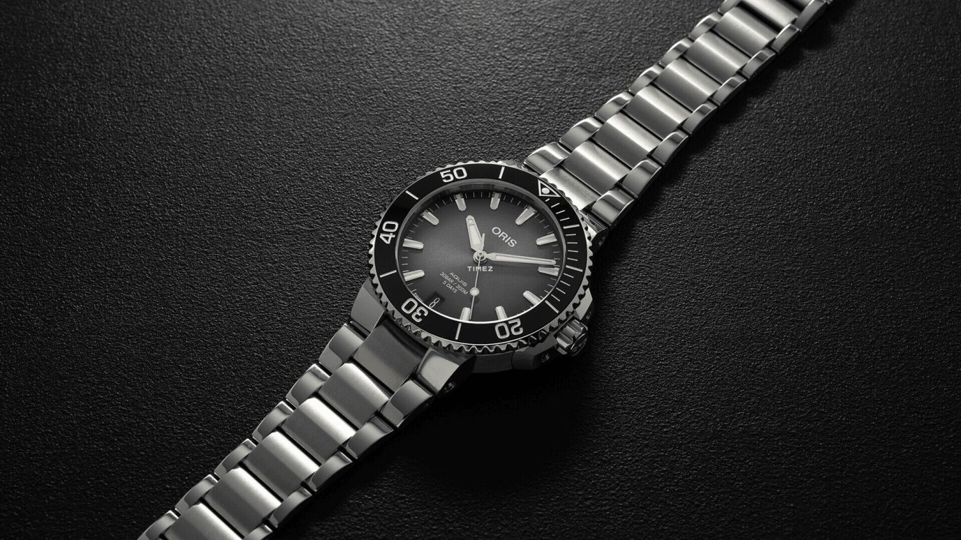 Oris,Aquis 41.50mm,41.50mm,Stainless Steel,Grey,Black,Automatic,Day,120hours,01 400 7769 4154,01 400 7769 4154-07 4 22 74FC