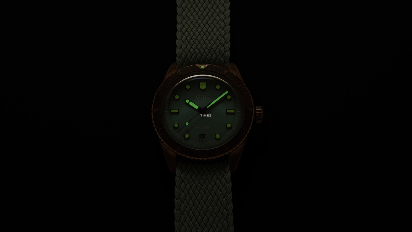 Oris,Divers 65 38mm,38mm,Bronze,Green,Automatic,Day,38hours,01 733 7771 3157,01 733 7771 3157-07 3 19 03BRS