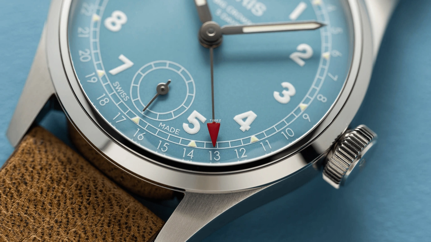 Oris,Other 38mm,38mm,Stainless Steel,Blue,Handwound,Day,Sapphire,Crystal Glass,01 473 7786 4065,01 473 7786 4065-07 5 19 22FC