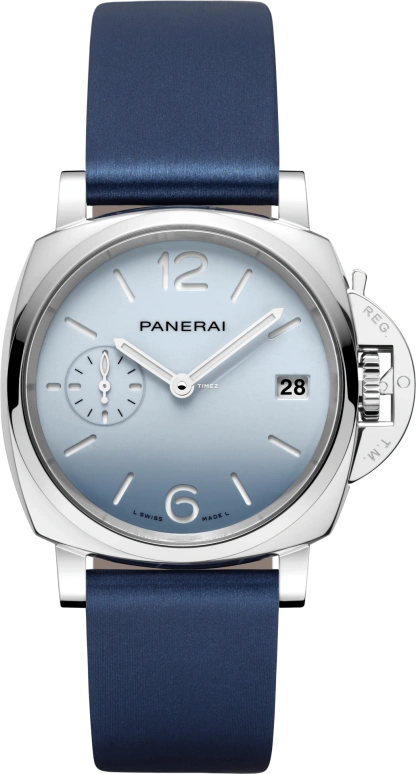 Panerai,Luminor Due 38mm,38mm,Stainless Steel,Blue,Automatic,Day,72hours,PAM01309