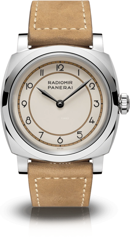 Panerai,Radiomir 47mm,47mm,Stainless Steel,Cream,Handwound,72hours,In-house Caliber,PAM00791
