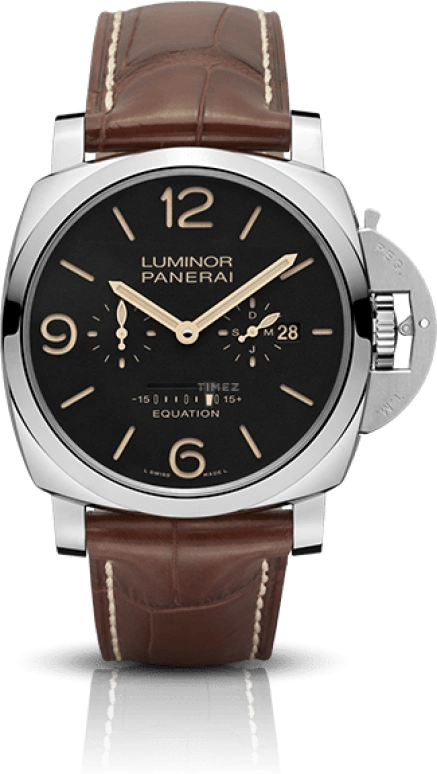 Panerai,Luminor 1950 47mm,47mm,Stainless Steel,Black,Handwound,Month,Date,Power Reserve Indicator,Equation of Time,192hours,In-house Caliber,PAM00601