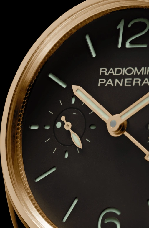 Panerai,Radiomir 48mm,48mm,Pink Gold,Black,Handwound,Power Reserve Indicator,Dule Time,Tourbillon,Day / Night Indication,144hours,In-house Caliber,PAM00330