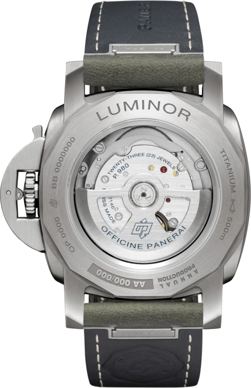 Panerai,Luminor 44mm,44mm,Titanium,Green,Automatic,Day,72hours,PAM03325