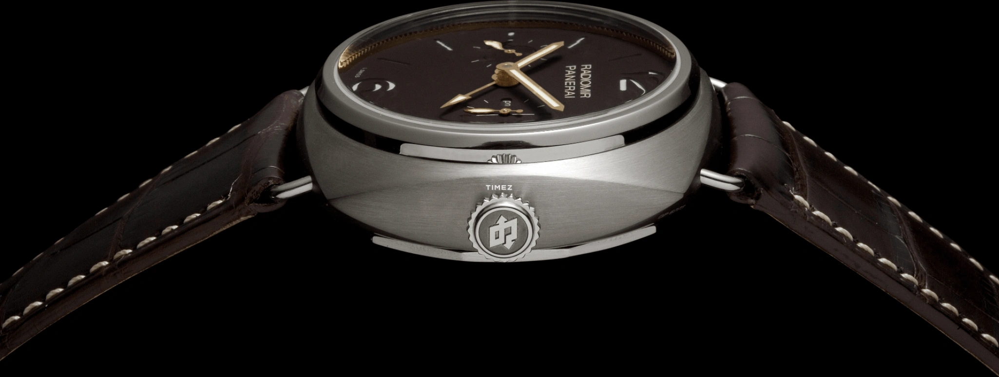 Panerai,Radiomir 48mm,48mm,Titanium,Brown,Handwound,Power Reserve Indicator,Dule Time,Tourbillon,Day / Night Indication,144hours,In-house Caliber,PAM00315