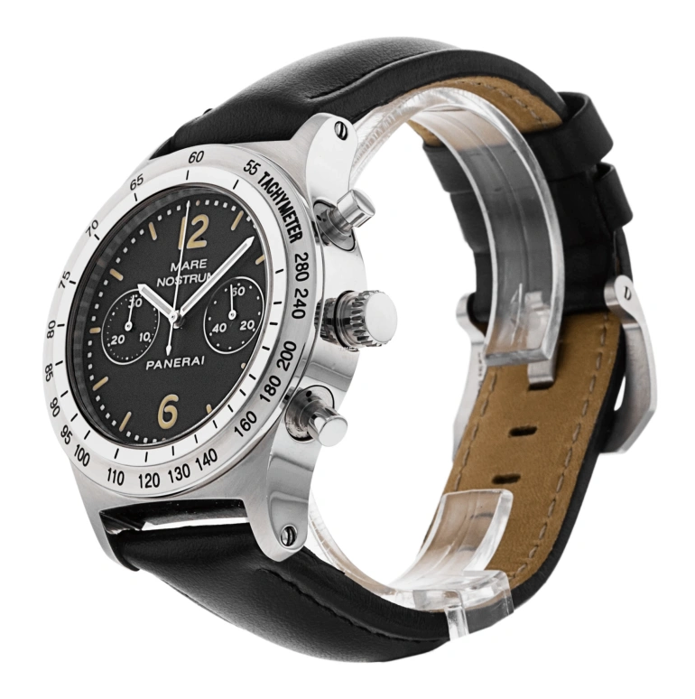 Panerai,Mare Nostrum 42mm,42mm,Stainless Steel,Black,Handwound,Chronograph,42hours,PAM00008