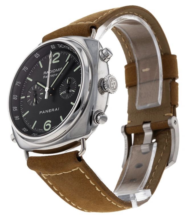 Panerai,Radiomir 45mm,45mm,Stainless Steel,Black,Automatic,Chronograph,Rattrapante,PAM00214