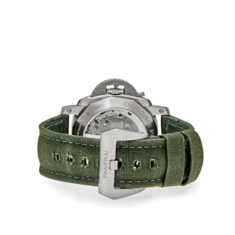 Panerai,Luminor 1950 44mm,44mm,Titanium,Green,Automatic,Day,72hours,PAM00693