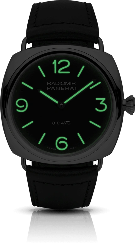 Panerai,Radiomir 45mm,45mm,Stainless Steel,Black,Handwound,192hours,In-house Caliber,PAM00610