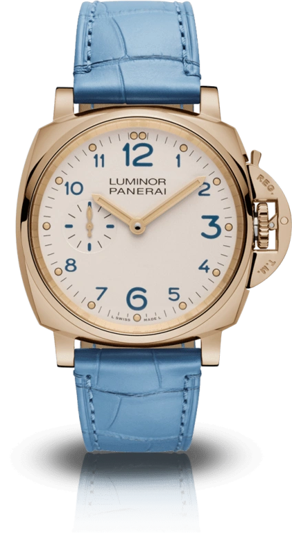 Panerai,Luminor Due 42mm,42mm,Rose Gold,White,Handwound,72hours,In-house Caliber,PAM00741