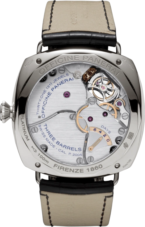 Panerai,Radiomir 48mm,48mm,Platinum,Black,Handwound,Power Reserve Indicator,Dule Time,Tourbillon,Day / Night Indication,144hours,In-house Caliber,PAM00316