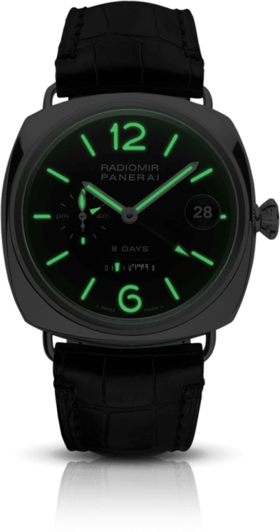 Panerai,Radiomir 45mm,45mm,White Gold,Black,Handwound,Date,Power Reserve Indicator,PAM00200