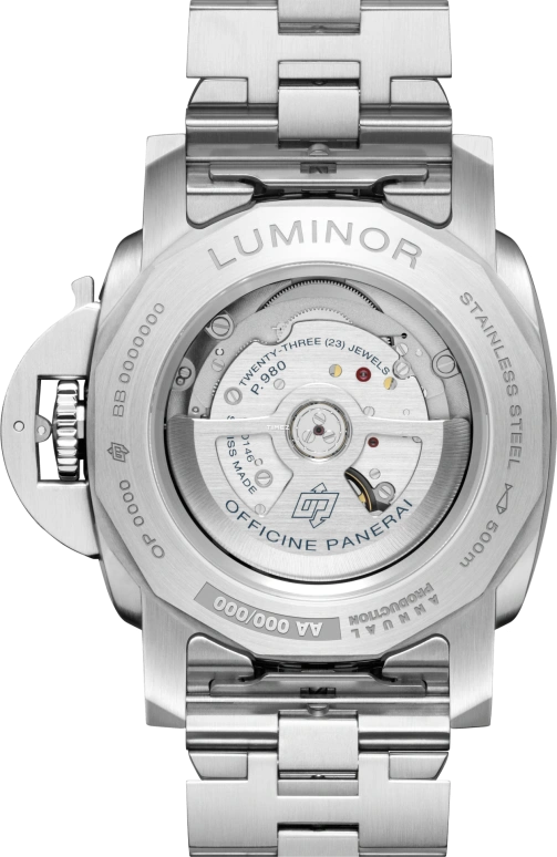 Panerai,Luminor 44mm,44mm,Stainless Steel,Blue,Automatic,Day,72hours,PAM03323