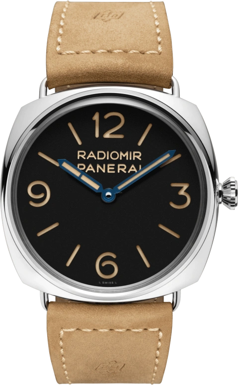 Panerai,Radiomir 47mm,47mm,Stainless Steel,Black,Handwound,Day,72hours,PAM00720