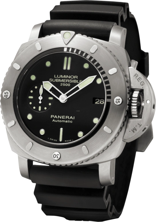 Panerai,Submersible 47mm,47mm,Titanium,Black,Automatic,Date,72hours,PAM00364