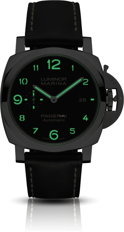 Panerai,Luminor 1950 44mm,44mm,Stainless Steel,Black,Automatic,Date,72hours,PAM01359