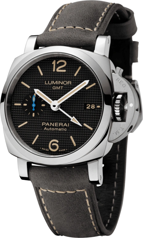 Panerai,Luminor 1950 42mm,42mm,Stainless Steel,Black,Automatic,Day,Power Reserve Indicator,Dule Time,PAM01535