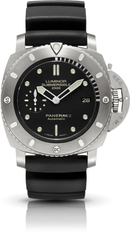 Panerai,Submersible 47mm,47mm,Titanium,Black,Automatic,Date,72hours,PAM00364