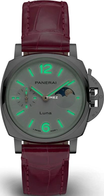 Panerai,Luminor Due 38mm,38mm,Stainless Steel,Stainless Steel,Luminous,White,Automatic,Moonphase,72hours,PAM01180