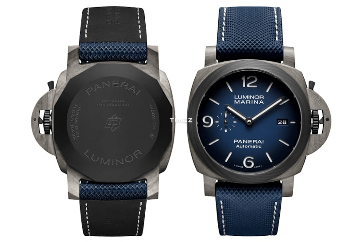 Panerai,Luminor 1950 44mm,44mm,Titanium,Fibratech,Blue,Automatic,Day,72hours,PAM01663
