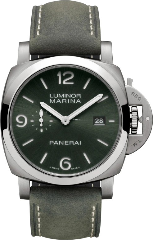 Panerai,Luminor 44mm,44mm,Titanium,Green,Automatic,Day,72hours,PAM03325