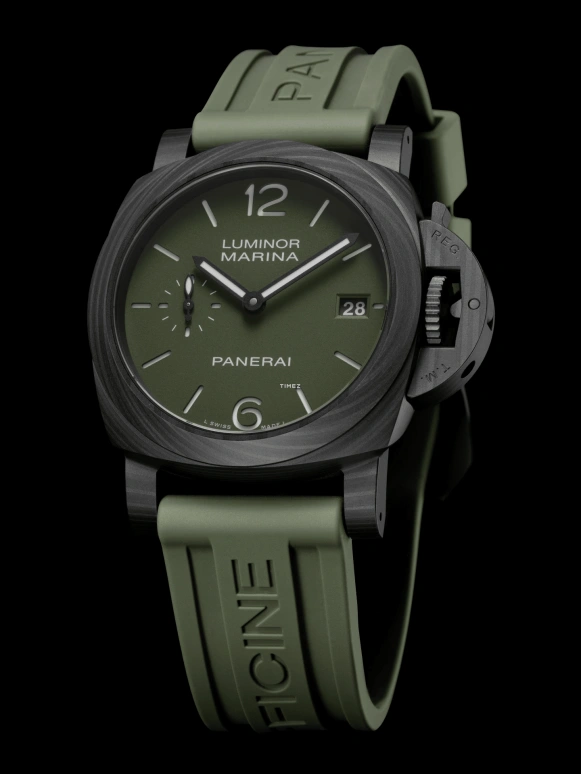 Panerai,Luminor 40mm,40mm,Carbotech,Green,Automatic,Day,72hours,PAM01526