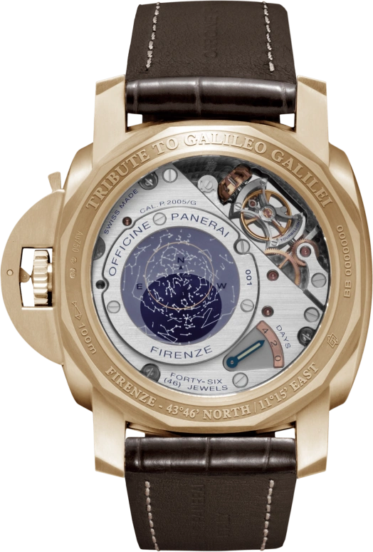 Panerai,Luminor 1950 50mm,50mm,Pink Gold,Brown,Handwound,Month,Date,Power Reserve Indicator,Tourbillon Escapement,96hours,In-house Caliber,PAM36501