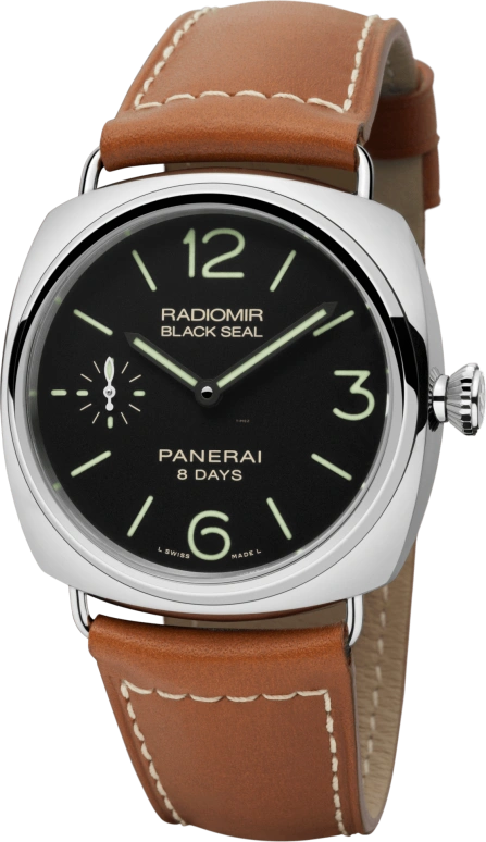 Panerai,Radiomir 45mm,45mm,Stainless Steel,Black,Handwound,192hours,In-house Caliber,PAM00609