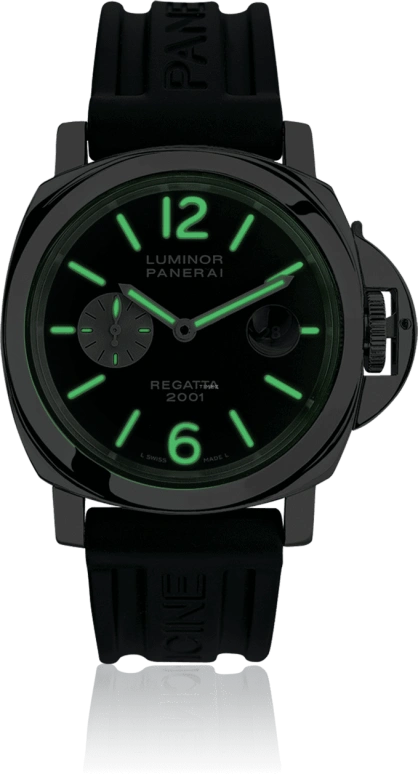 Panerai,Luminor 44mm,44mm,Stainless Steel,Black,Automatic,Date,42hours,PAM00107
