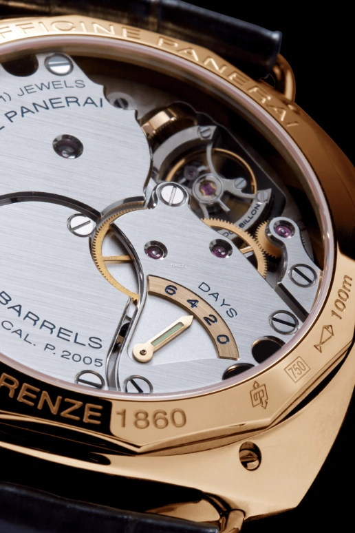 Panerai,Radiomir 48mm,48mm,Pink Gold,Black,Handwound,Power Reserve Indicator,Dule Time,Tourbillon,Day / Night Indication,144hours,In-house Caliber,PAM00330
