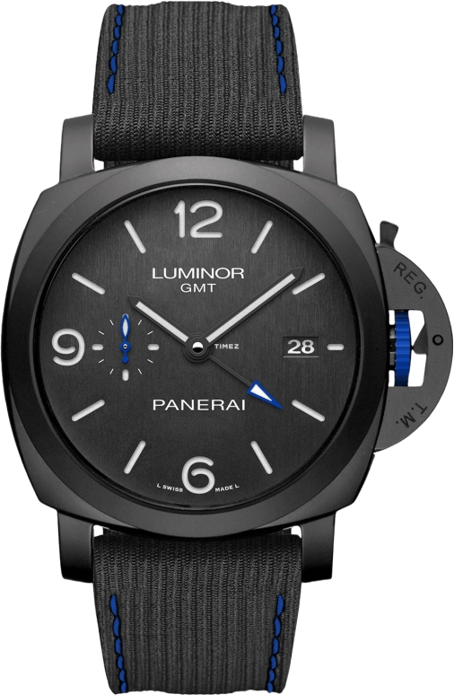 Panerai,Luminor 44mm,44mm,Ceramic,Black,Automatic,Day,Dule Time,PAM01176