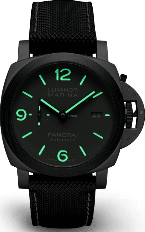 Panerai,Luminor 1950 44mm,44mm,Titanium,Carbotech,Grey,Automatic,Date,72hours,PAM01662