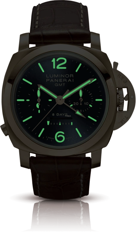 Panerai,Luminor 1950 44mm,44mm,Pink Gold,Blue,Handwound,Chronograph,Power Reserve Indicator,Dule Time,Day / Night Indication,192hours,In-house Caliber,PAM00277