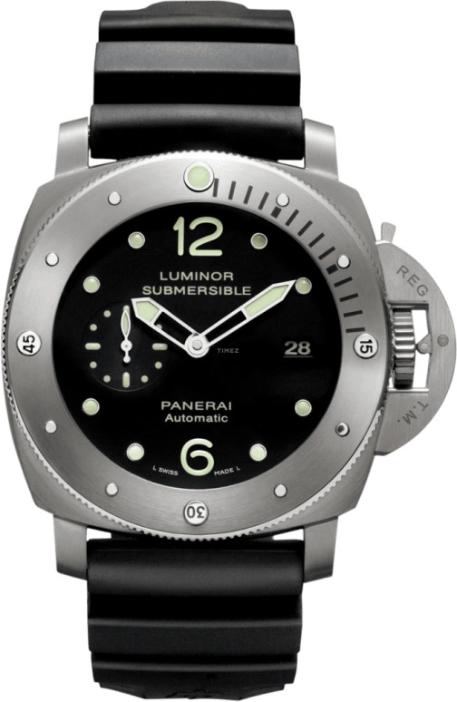 Panerai,Submersible 47mm,47mm,Titanium,Black,Automatic,Day,72hours,PAM00571