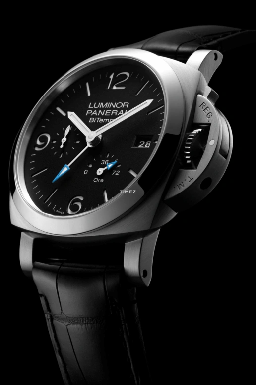 Panerai,Luminor 44mm,44mm,Stainless Steel,Black,Automatic,Day,Power Reserve Indicator,Dule Time,PAM01360