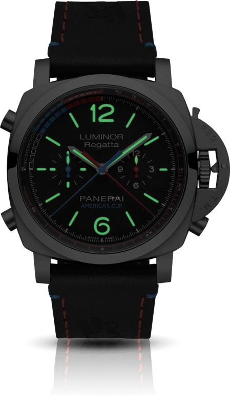 Panerai,Luminor 1950 47mm,47mm,Titanium,Black,Automatic,Chronograph,Flyback,Column Wheel,PAM00726