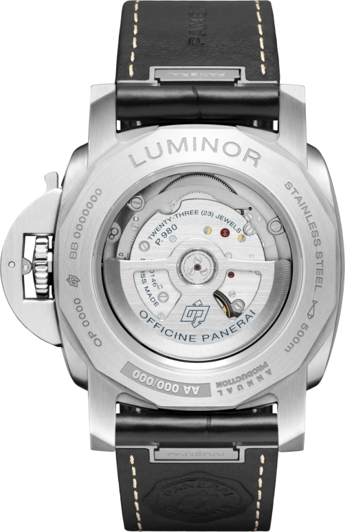 Panerai,Luminor 44mm,44mm,Stainless Steel,Black,Automatic,Day,72hours,PAM03312