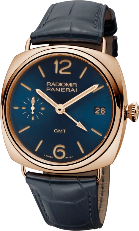 Panerai,Radiomir 47mm,47mm,Red Gold,Blue,Handwound,Day,Power Reserve Indicator,Dule Time,PAM00598