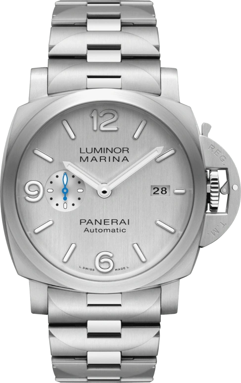 Panerai,Luminor 1950 44mm,44mm,Stainless Steel,Silver,Automatic,Date,72hours,PAM00978