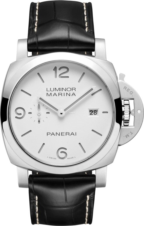 Panerai,Luminor 44mm,44mm,Stainless Steel,White,Automatic,Day,72hours,PAM03314