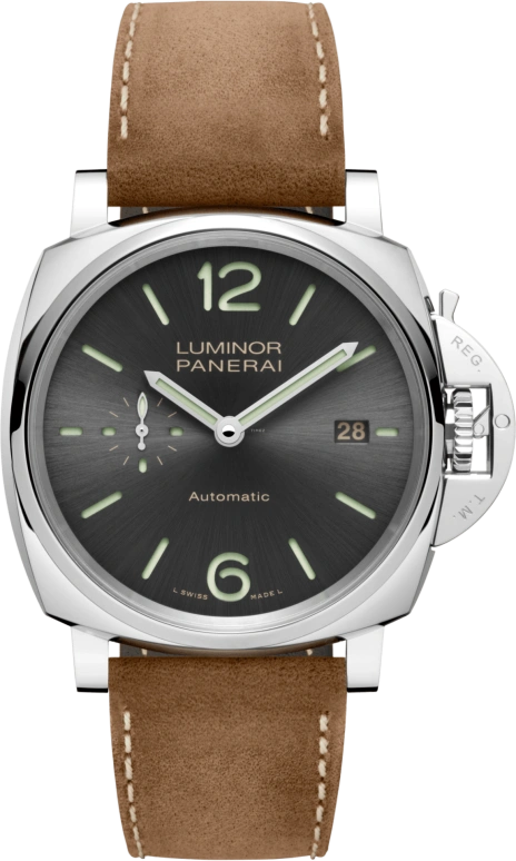 Panerai,Luminor Due 42mm,42mm,Stainless Steel,Grey,Automatic,Date,72hours,PAM00904