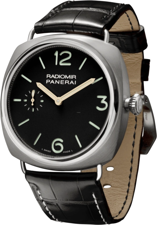 Panerai,Radiomir 47mm,47mm,Titanium,Black,Handwound,55hours,In-house Caliber,PAM00309