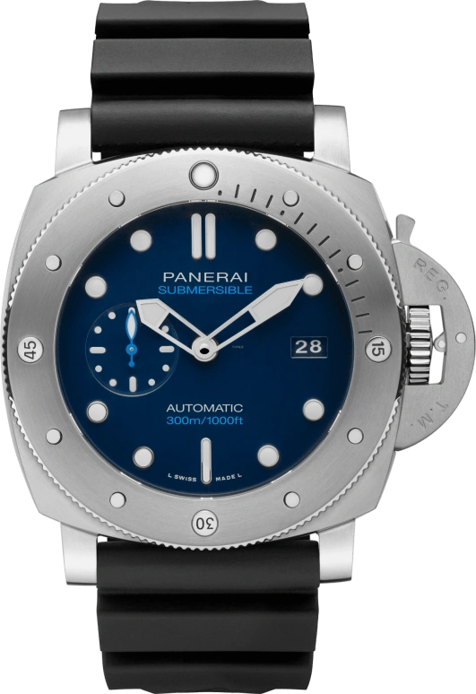 Panerai,Submersible 47mm,47mm,Titanium,BMG,Blue,Automatic,Date,72hours,PAM00692