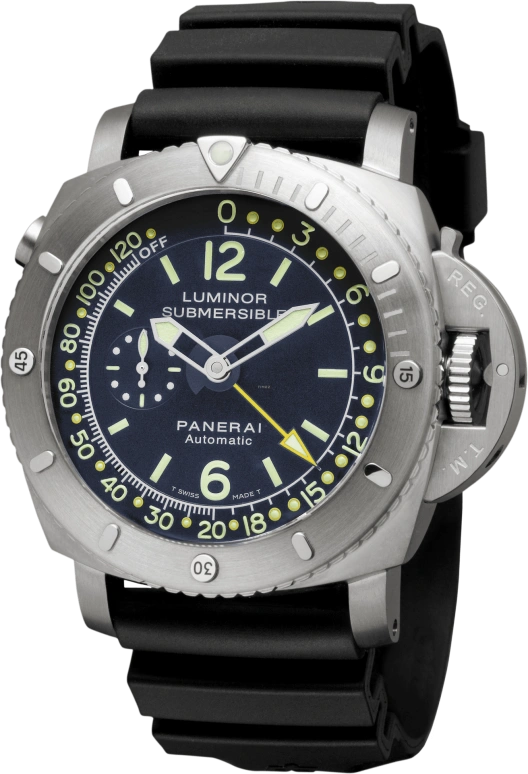 Panerai,Submersible 47mm,47mm,Titanium,Blue,Automatic,Date,Depth Gauge,PAM00307